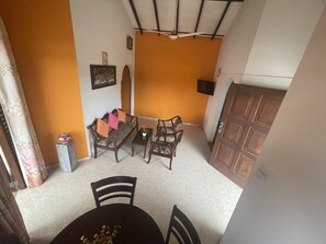 Luxury Apartment, 1 King Bed, Balcony | Living area | Fireplace - Cinnamon City (Hikkaduwa)