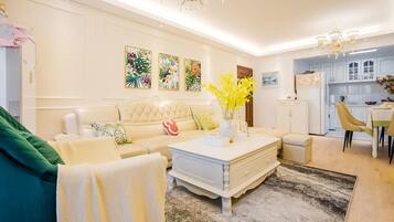 Apartment, 3 Schlafzimmer | Schreibtisch, Verdunkelungsvorhänge, kostenloses WLAN