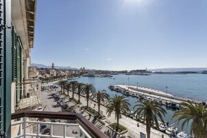 Deluxe Room, Balcony, Sea View | Street view