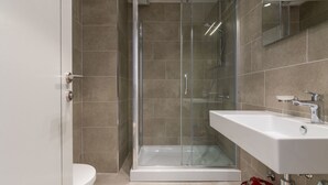 Apartment, 1 Bedroom, Sea View | Bathroom | Shower, free toiletries, hair dryer - Stay In Budva 1 (Budva)