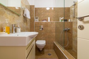 Apartment, 2 Bedrooms | Bathroom | Shower, free toiletries, hair dryer, towels - Stay In Budva 5 (Budva)