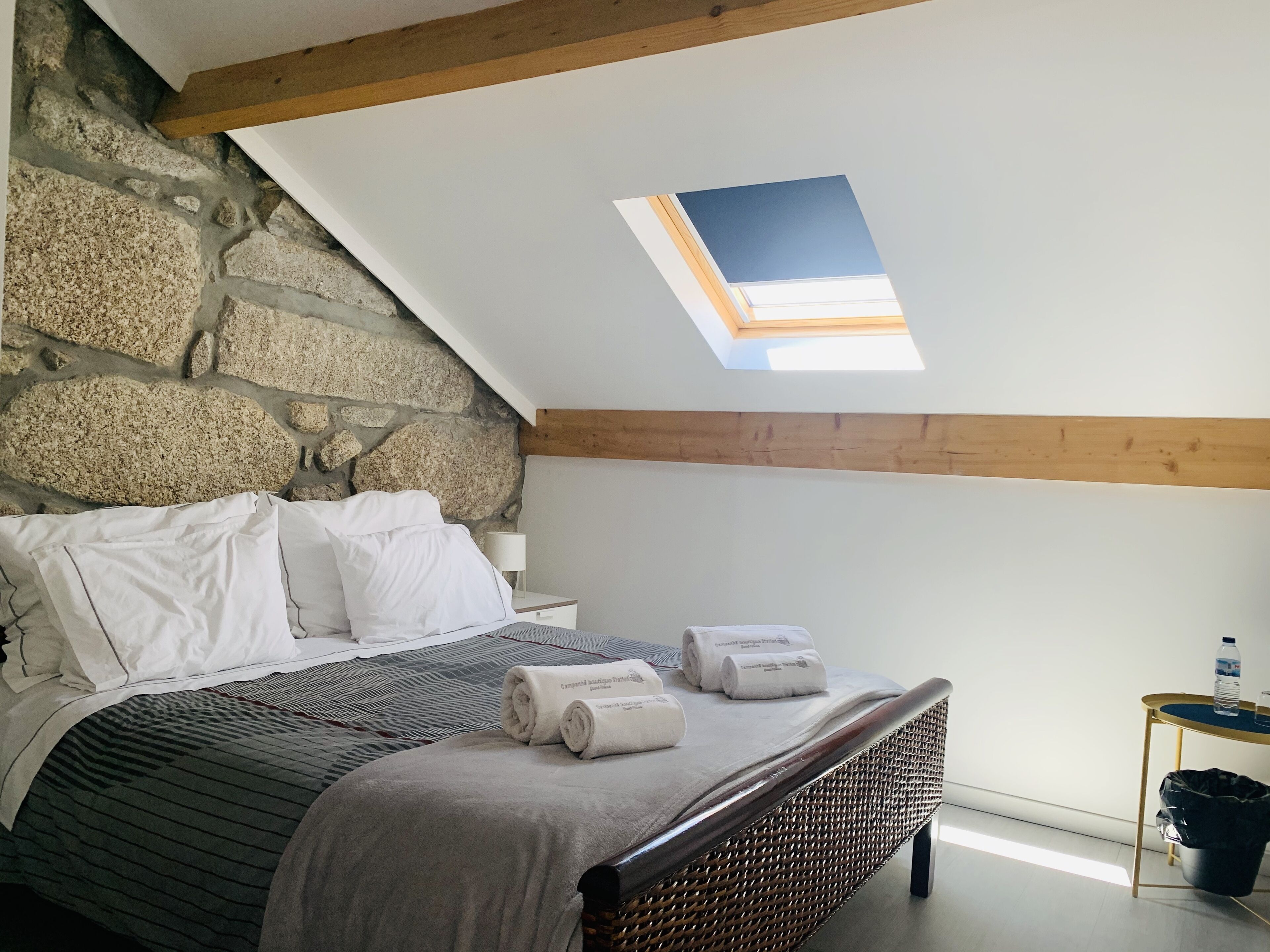 1 bedroom, hypo-allergenic bedding, blackout curtains