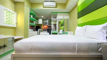 Kamar | Meja kerja, Wi-Fi gratis, dan seprai linen