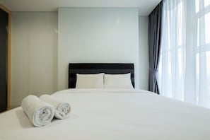 Room | 1 bedroom, free WiFi, bed sheets - Well Equipped 1BR Brooklyn Alam Sutera Apartment near IKEA (South Tangerang)
