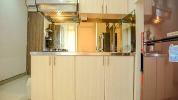 Chambre | Coin cuisine privé | Réfrigérateur, plaque de cuisson