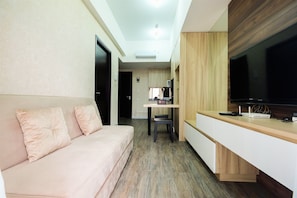 Living room - Graceful & Luxury 1BR Casa De Parco Apartment (Pagedangan)