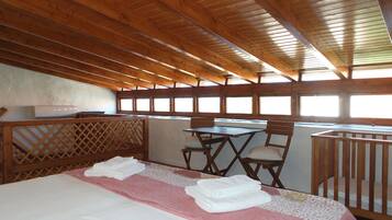 Apartamento, 1 habitación | 1 dormitorio, tabla de planchar con plancha, cunas (de pago)