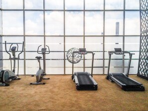 Gym - Modern and Cozy Studio Room @ Oasis Apartment (Cikarang)