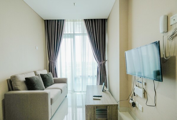 Room | Living area - Cozy 1BR Brooklyn Alam Sutera Apartment (South Tangerang)