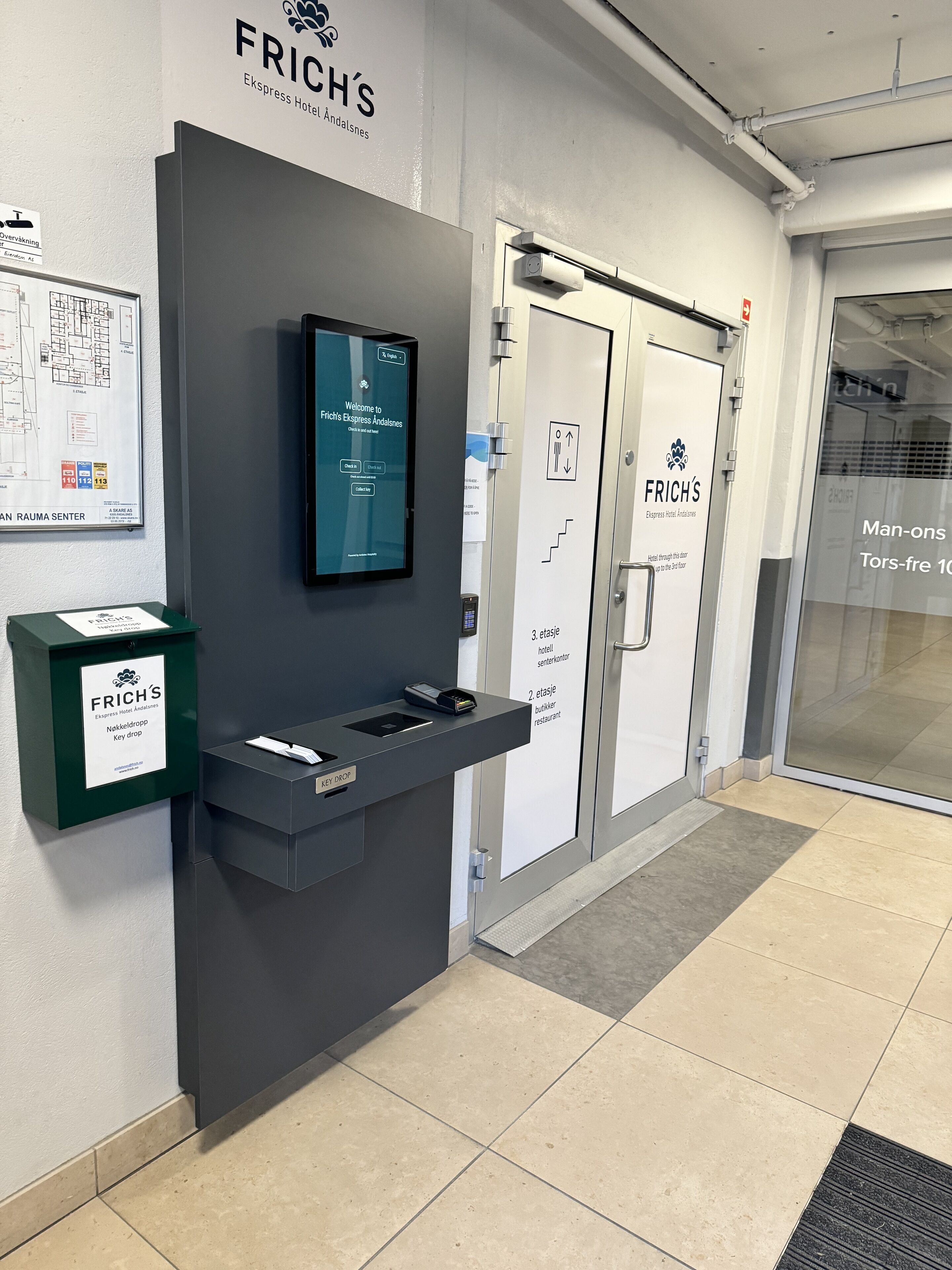 check-in/check-out kiosk