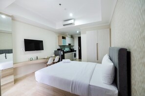 Kamar | Meja kerja, Wi-Fi gratis, dan seprai linen