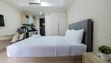 Habitación | Escritorio, wifi gratis y ropa de cama