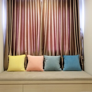 Room | Living area | TV - Artistic Studio Apartment at The Oasis Cikarang (Cikarang)