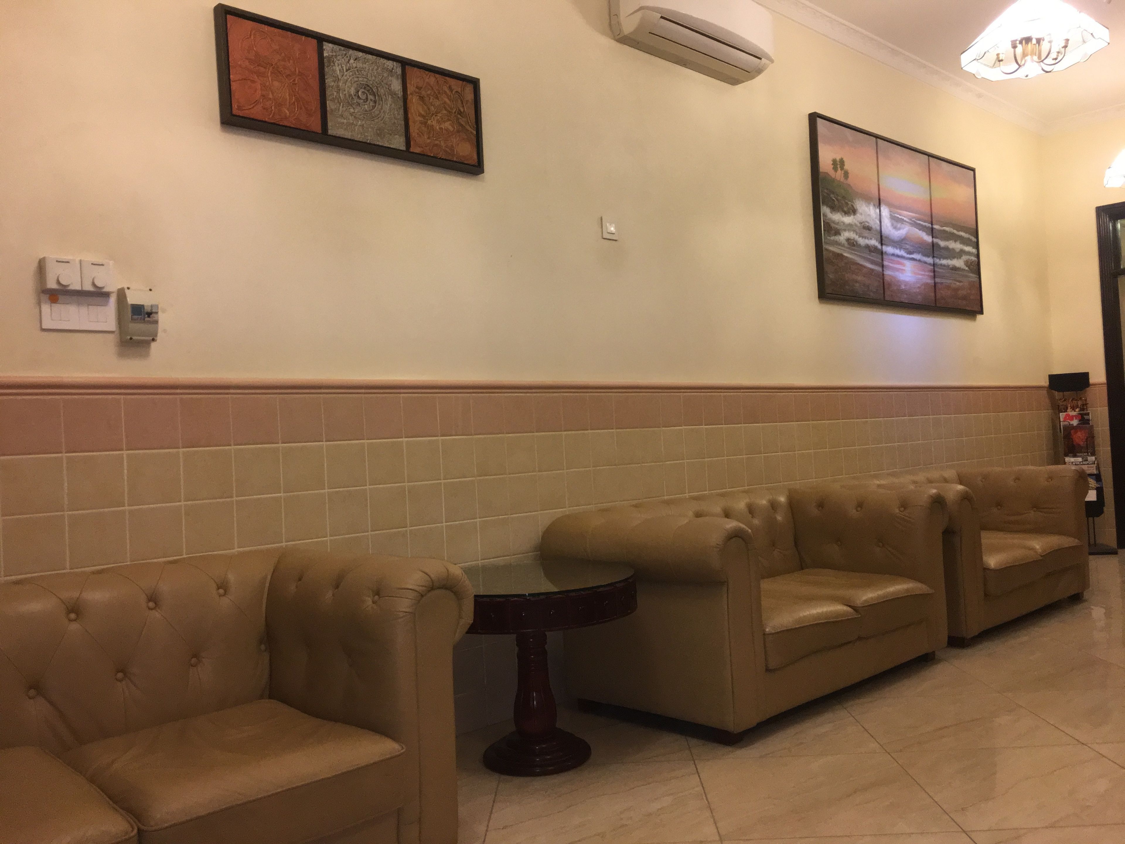 Lobby sitting area