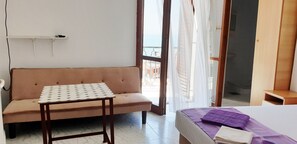 Studio Standard, vue mer | Wi-Fi gratuit, draps fournis