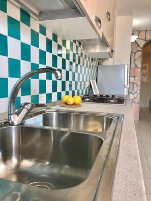 Appartement Confort, 1 chambre, terrasse, vue mer | Cuisine privée