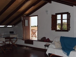 Apartment, 1 Bedroom, Terrace | Living room | TV