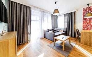 Apartment (Mysliwska 1A/2) | Laptopgeeigneter Arbeitsplatz, Bügeleisen/Bügelbrett, kostenloses WLAN