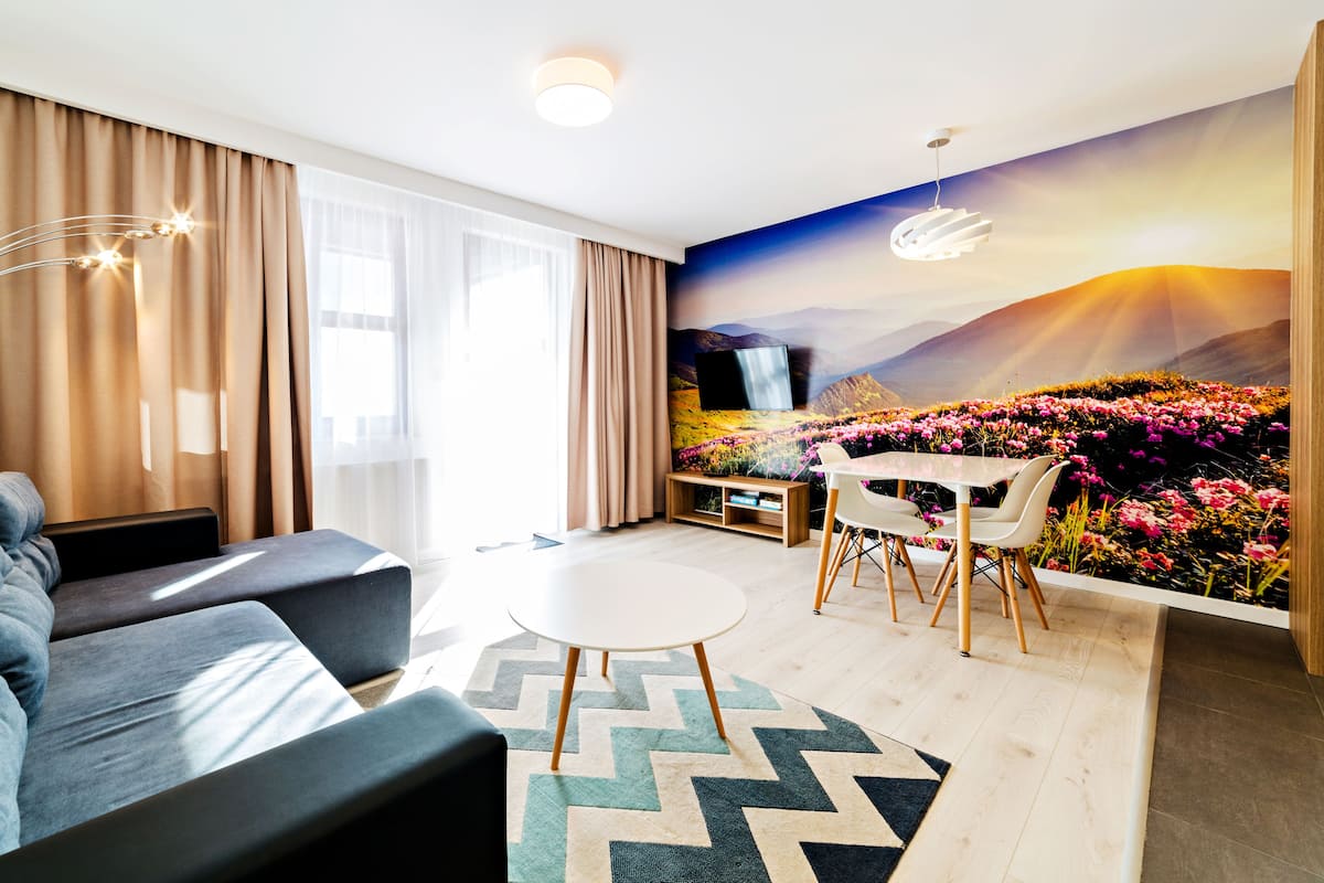 Appartement (Mysliwska 1B/1) | Een laptopwerkplek, een strijkplank/strijkijzer, gratis wifi, beddengoed