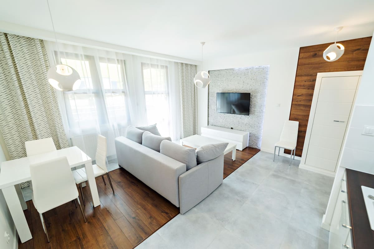 Appartement (Mysliwska 1G/3) | Een laptopwerkplek, een strijkplank/strijkijzer, gratis wifi, beddengoed