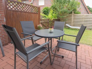 Outdoor dining - Vacation home Lueg, holiday apartment rental North Sea - Holiday home Lueg (Varel)