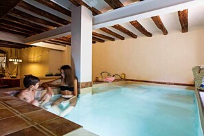 Indoor pool, a heated pool