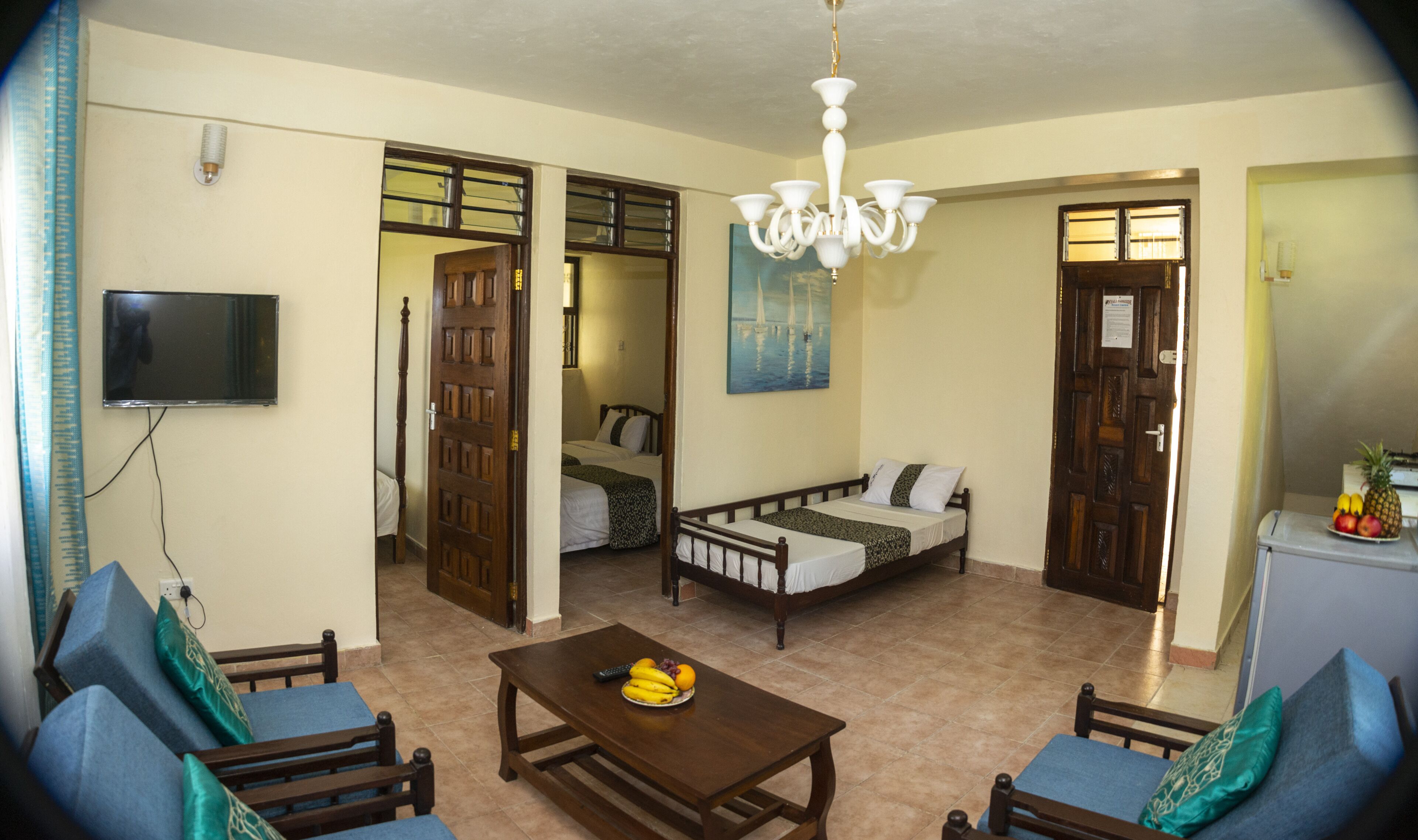 Standard Apartment, 2 Bedrooms | Living area | TV