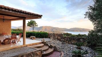 Comfort Villa, 2 Bedrooms, Sea View | Terrace/patio