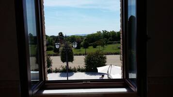 Blick von der Unterkunft