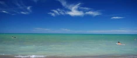 Beach nearby, white sand