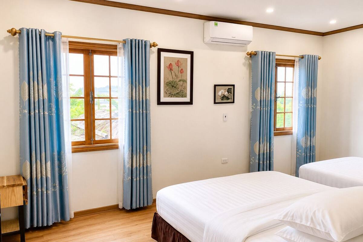 Triple Room, 3 Single Beds, Garden View | 1 bedroom, minibar, soundproofing, free WiFi