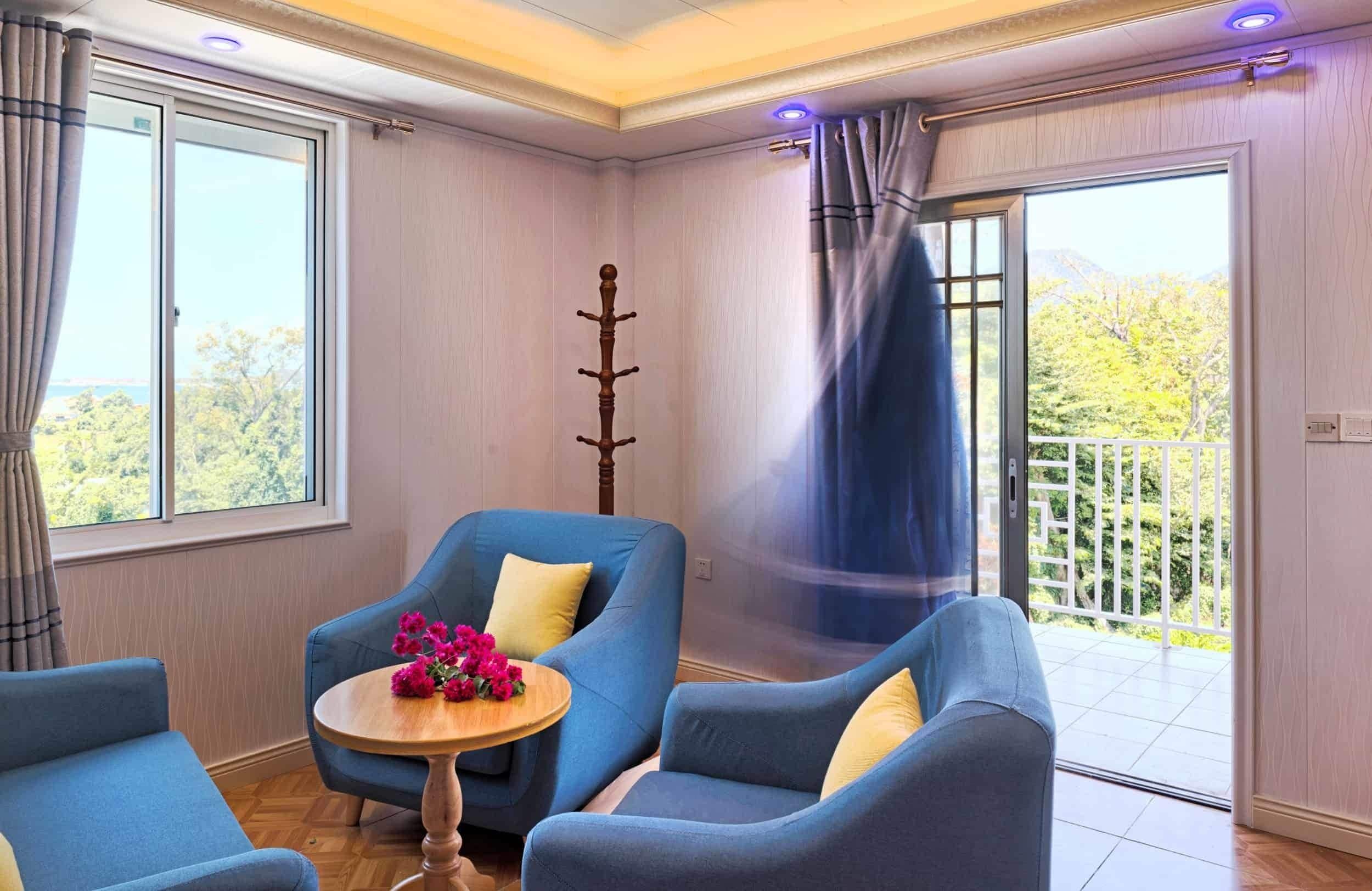 40-英寸纯平电视 （配备卫星频道）、电视