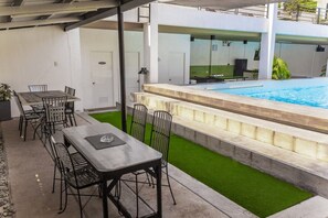 Outdoor dining - ADMIRIA 2 Resort can be used for intimate/small/family occasions/parties. (Calamba)