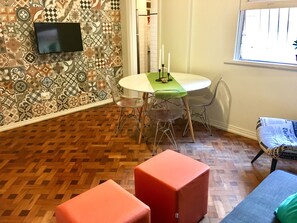 Living room - Leblon 2 Quartos 500 Metros da Praia (Rio de Janeiro)