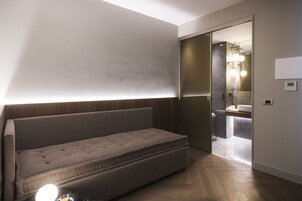 Junior Studio Suite, Balcony, City View | Premium bedding, down comforters, memory foam beds, minibar