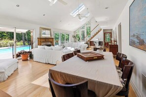 Villa (6 Bedrooms) | Living room | Flat-screen TV, DVD player - Villa Sofia (East Hampton)