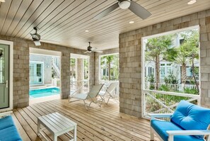 Outdoor pool, a heated pool - 8 Bedrooms, Private Heated Pool - optional, Golf Cart Included, Sleeps 16 (Watersound)
