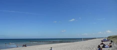 Vlak bij het strand