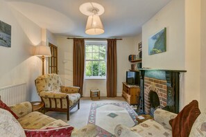 TV, fireplace - Robins Brook, Porlock (Porlock)