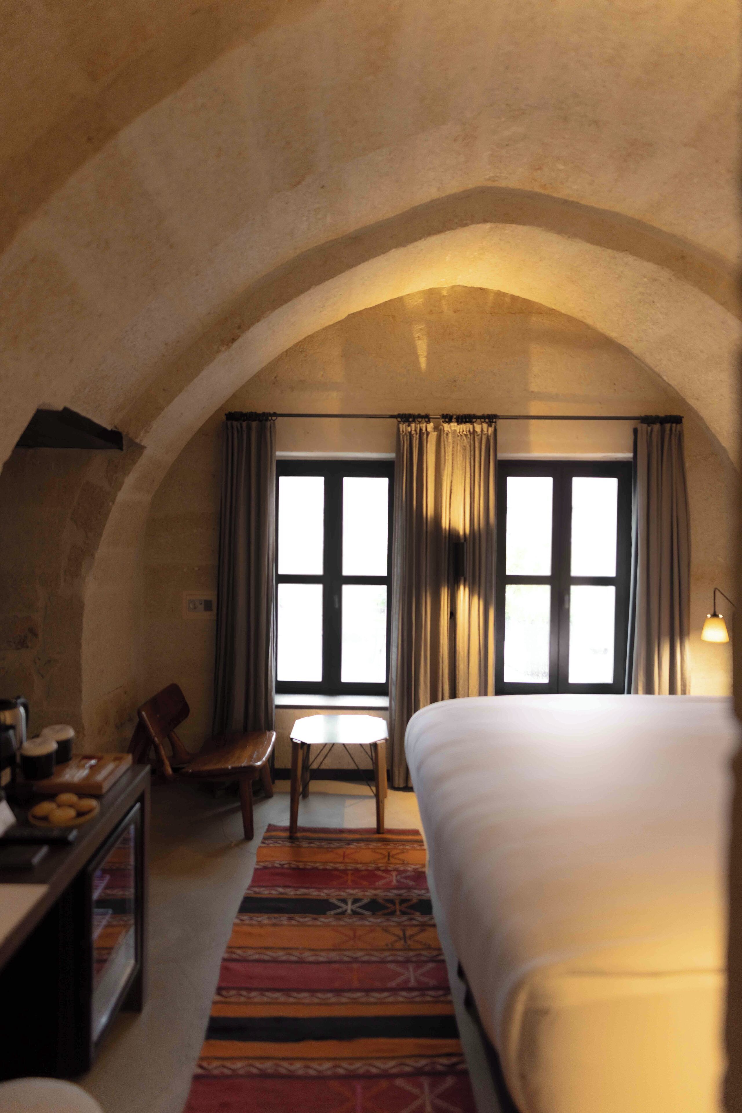Ropa de cama de alta calidad y minibar 
