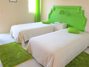 2 bedrooms, in-room safe, iron/ironing board, WiFi