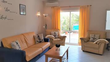 TV, fireplace, DVD player, books