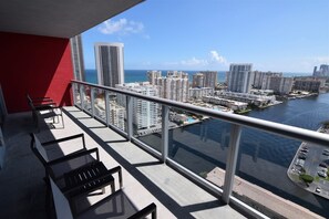 Condo (BW-2007) | Balcony - Stuning Ocean View 3 Bed 3 Bath Across The Beach @ Beachwalk (Hallandale Beach)