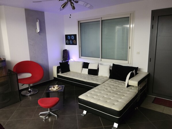 TV, fireplace, DVD player, books