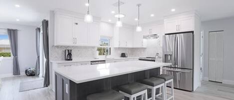 House, Multiple Beds (768 Sea Court) | Private kitchen | Fridge, microwave, oven, stovetop