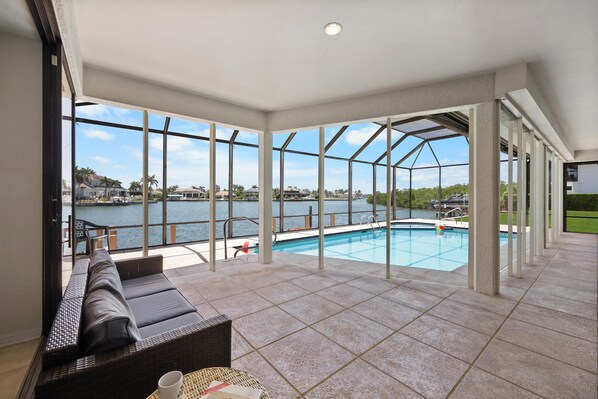 House, Multiple Beds (Unique waterfront home with pool, spa) | Pool