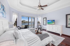House, Multiple Beds (Waterfront home on key lot with pool,) | 4 bedrooms, iron/ironing board, bed sheets