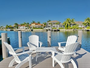 House, Multiple Beds (Waterfront home on key lot with pool,) | Property grounds