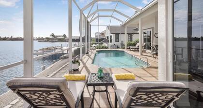 Waterfront Home With Views, Pool and Walk to Beach