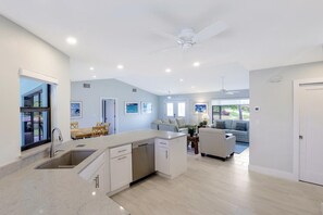 Private kitchen - Pet-friendly Waterfront Home on key lot With View (Marco Island)